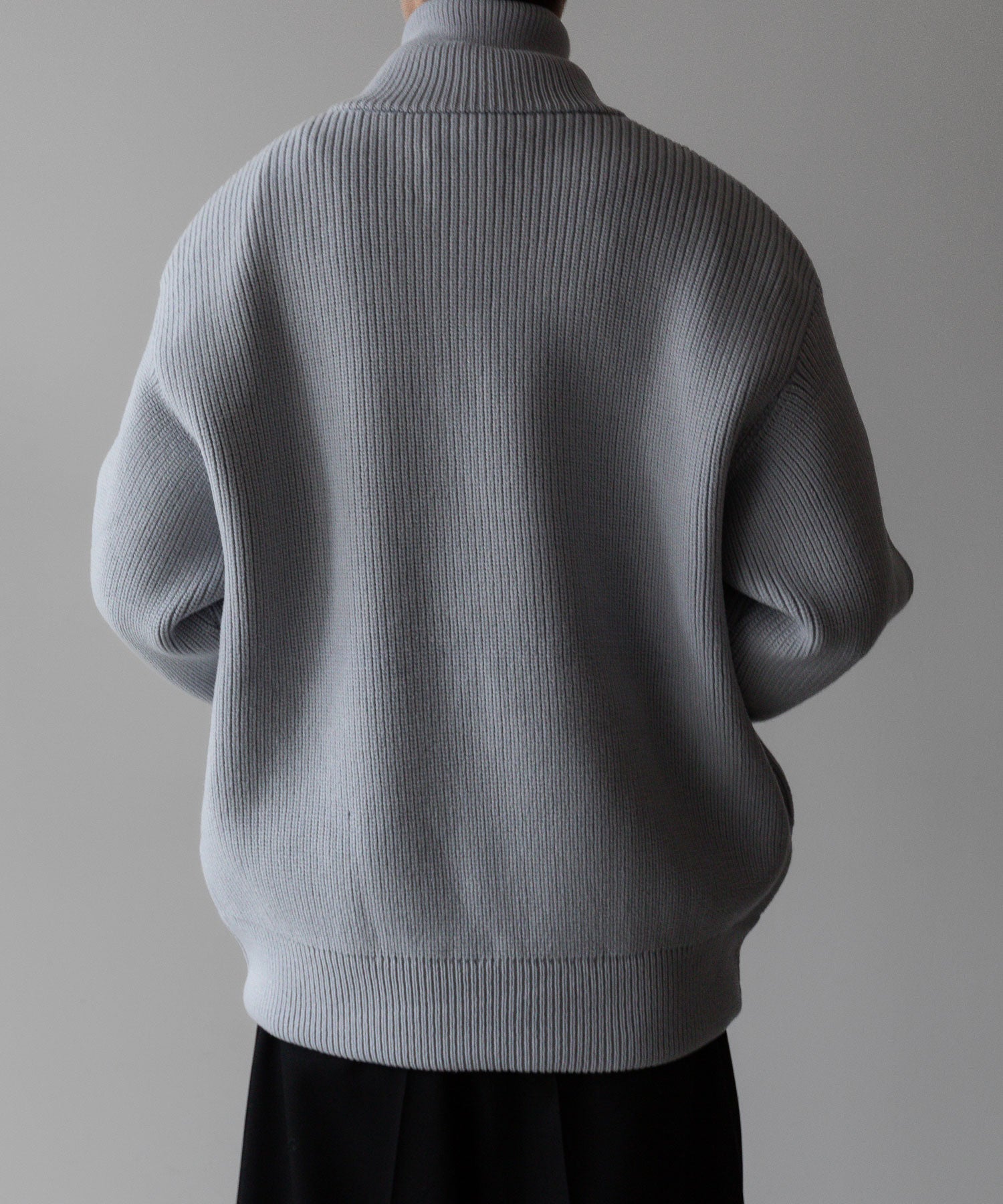 【stein】シュタイン 23AW OVERSIZED DRIVERS KNIT ZIP JACKET - OFF GREY sessionセッション福岡セレクトショップ 公式通販サイト