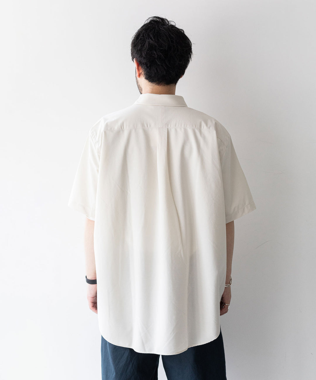 【KANEMASA】ROYAL OX DRESS JERSEY SHORT SLEEVE SHIRT - ECRU