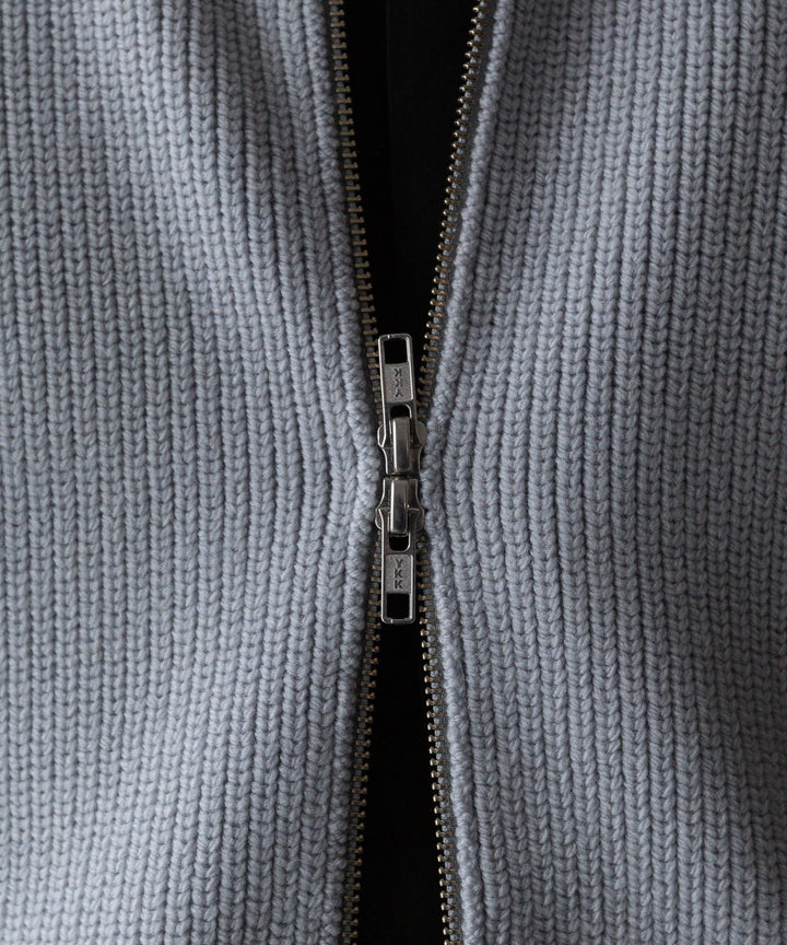 【stein】シュタイン 23AW OVERSIZED DRIVERS KNIT ZIP JACKET - OFF GREY sessionセッション福岡セレクトショップ 公式通販サイト