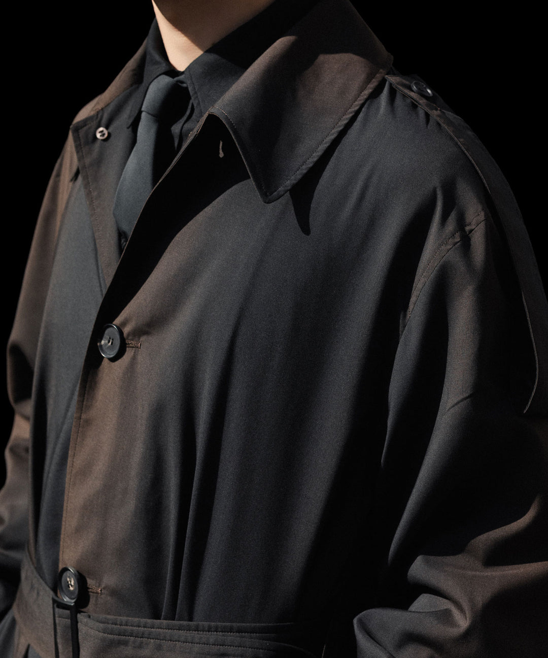 SUBLATIONS-サブレーションズのKIVULI PRINT LIGHT WEIGHT COATのDARK BROWN公式通販サイトsession福岡セレクトショップ