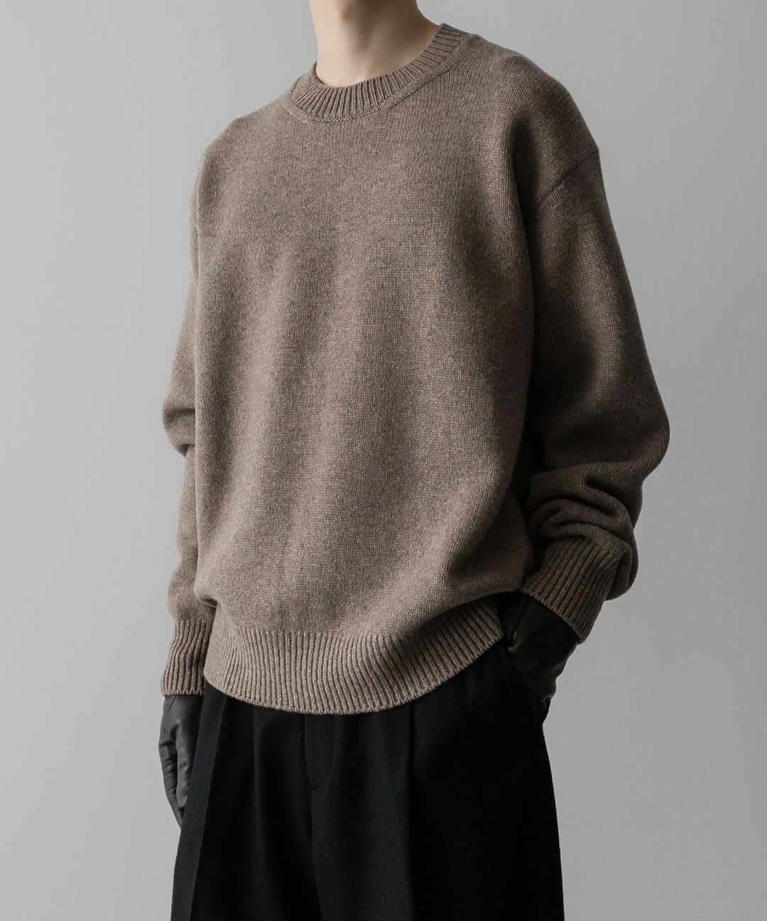 ssstein(シュタイン)の24AWコレクション EXTRA FINE WOOL WARM KNIT CREW NECK LS - TOP BEIGE 公式通販サイトsession福岡セレクトショップ
