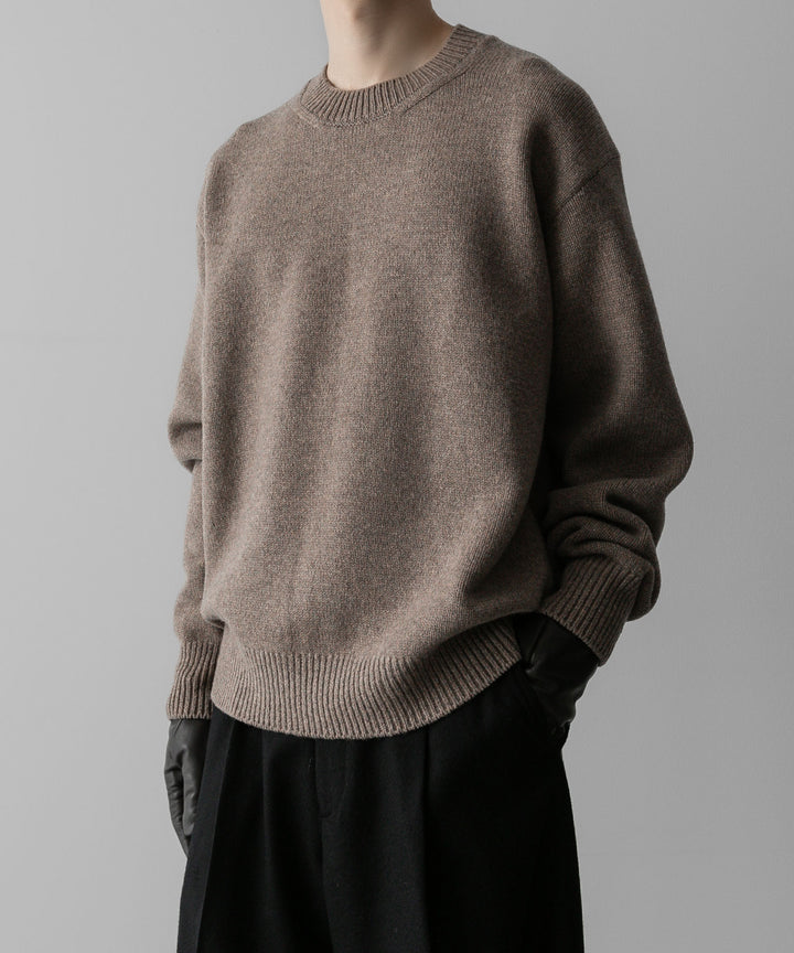 ssstein(シュタイン)の24AWコレクション EXTRA FINE WOOL WARM KNIT CREW NECK LS - TOP BEIGE 公式通販サイトsession福岡セレクトショップ