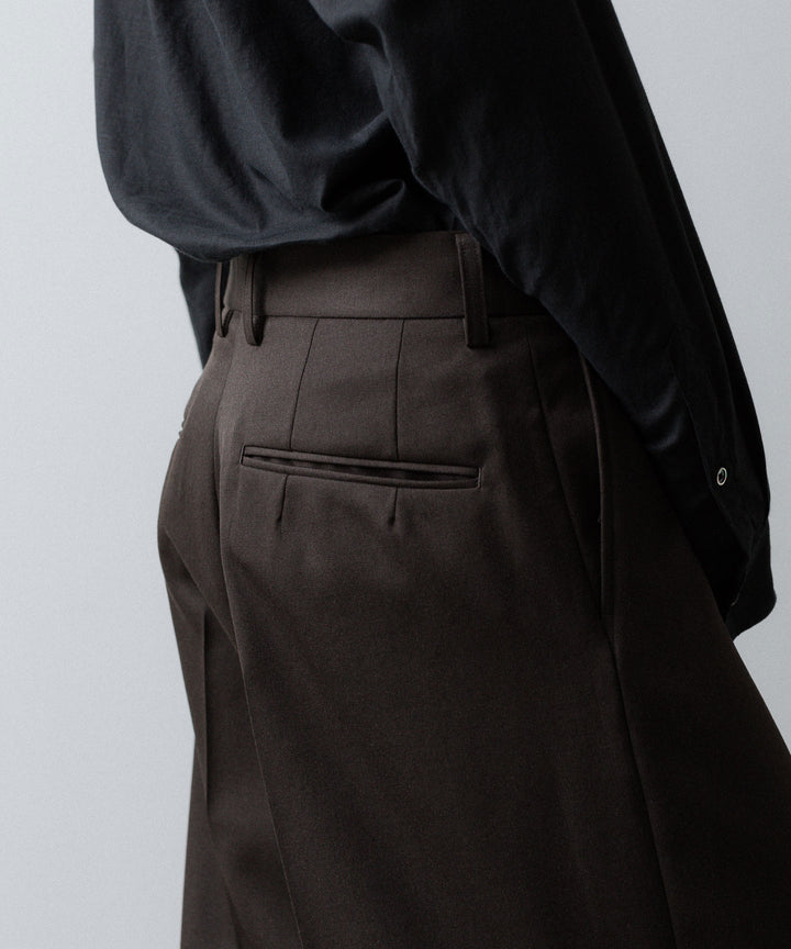 ssstein(シュタイン)のEXTRA WIDE TROUSERS (2/60 WOOL GABARDINE) - MILITARY KHAKIの公式通販サイトsession福岡セレクトショップ