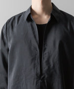 画像をギャラリービューアに読み込む, ssstein(シュタイン)の24AWコレクション SILK NYLON SKIPPER SHIRT - BLACK 公式通販サイトsession福岡セレクトショップ
