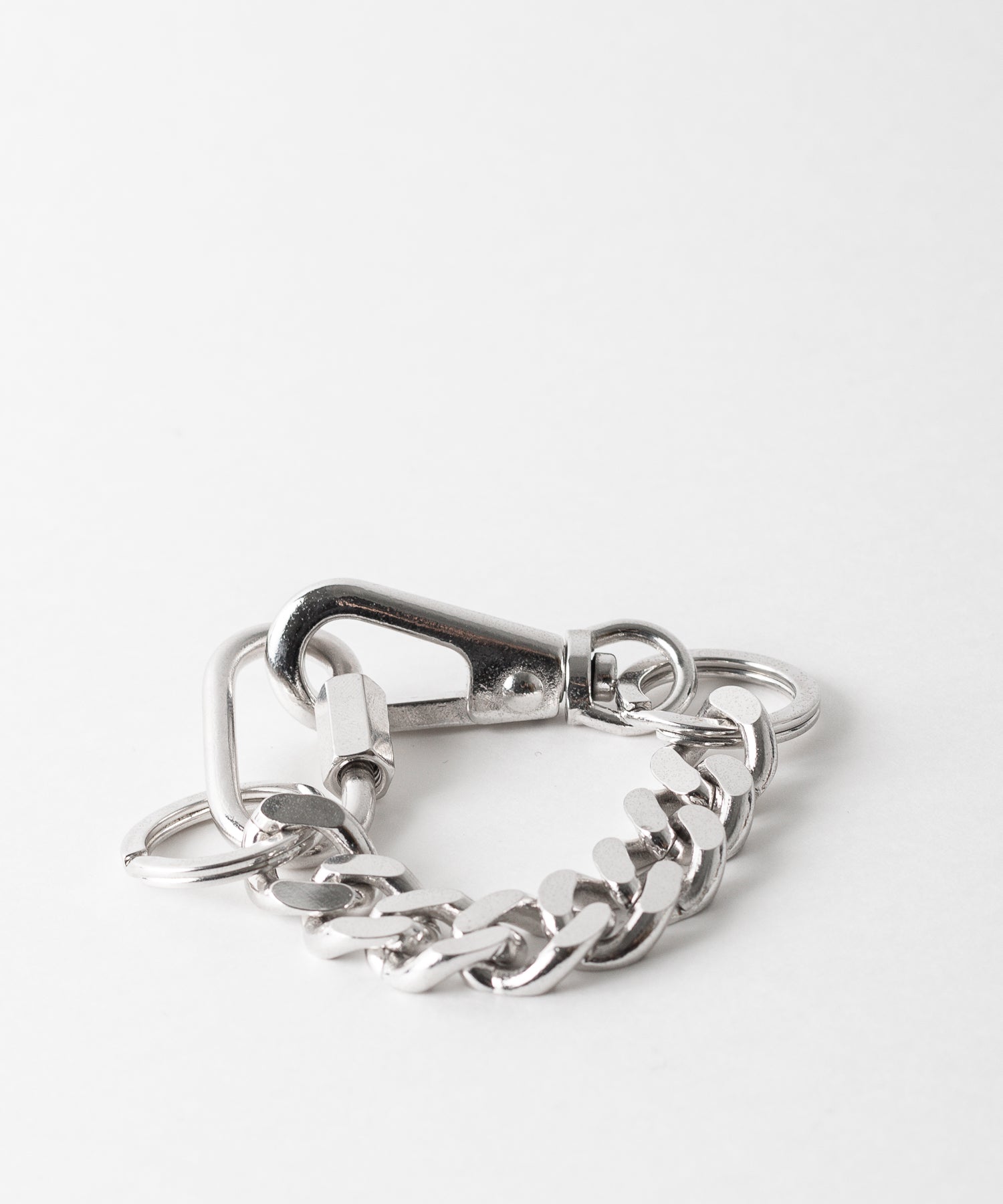 【THE OBJECT】HKG BRASS BRACELET KARABINA - SILVER