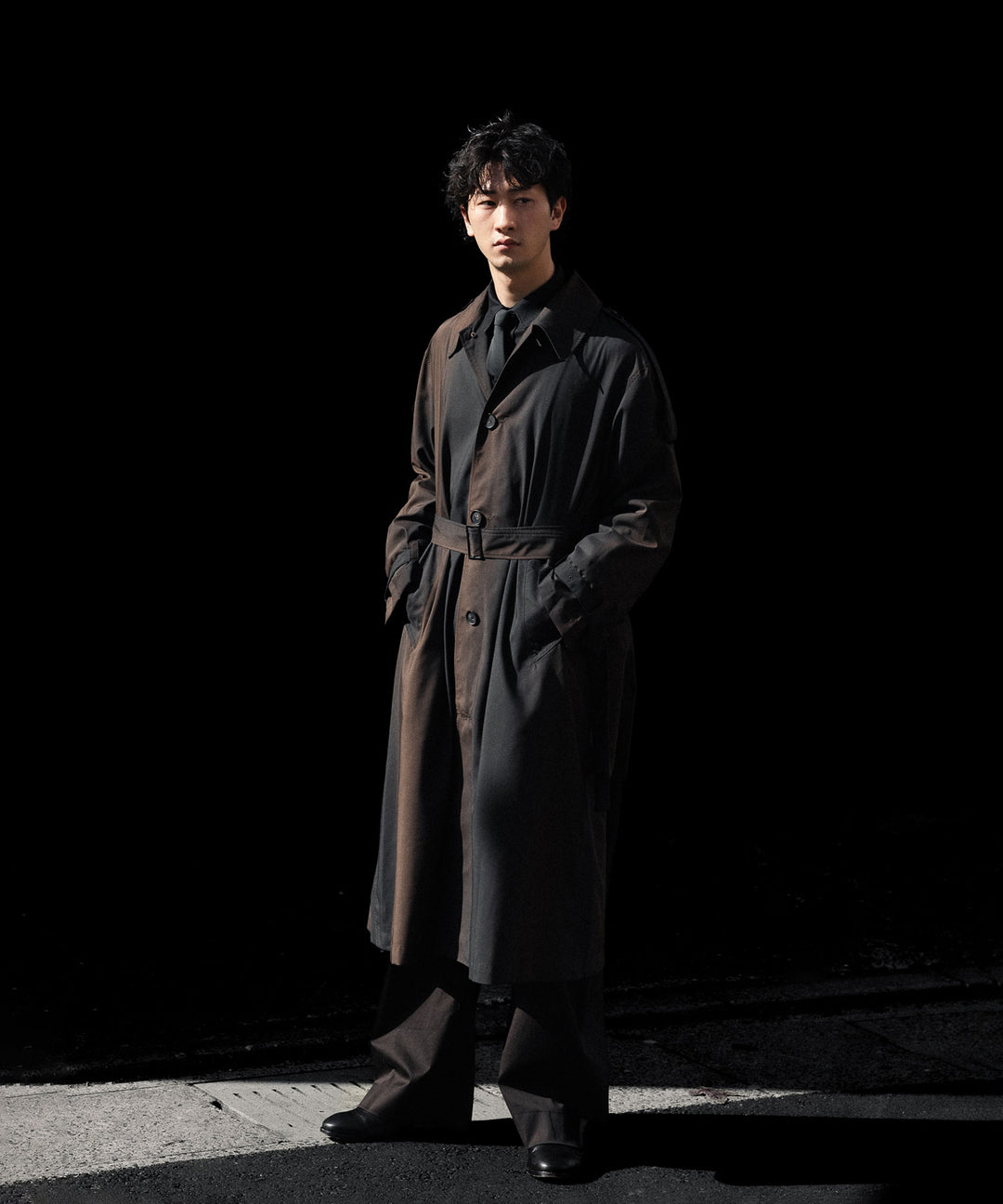 SUBLATIONS-サブレーションズのKIVULI PRINT LIGHT WEIGHT COATのDARK BROWN公式通販サイトsession福岡セレクトショップ