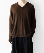 画像をギャラリービューアに読み込む, CODA コーダ BROWN SHRUNKEN V-NECK PULLOVERのBROWN 公式通販サイトsession福岡セレクトショップ

