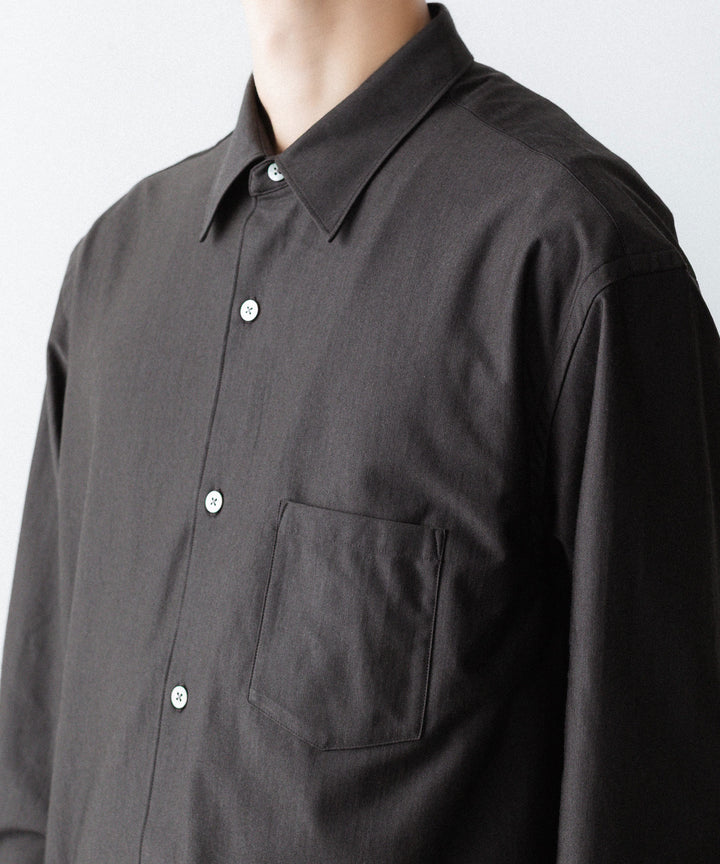 KANEMASA PHIL. カネマサフィルの36G WOOL MODEST SHIRT - BROWNの公式通販サイトsession福岡セレクトショップ