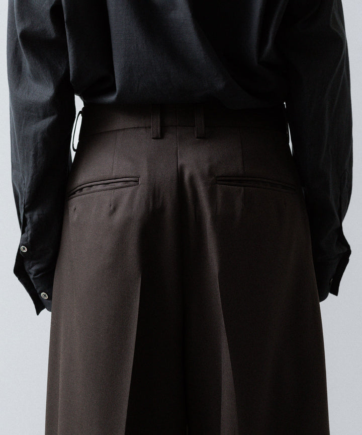 ssstein(シュタイン)のEXTRA WIDE TROUSERS (2/60 WOOL GABARDINE) - MILITARY KHAKIの公式通販サイトsession福岡セレクトショップ