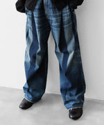 画像をギャラリービューアに読み込む, SUBLATIONS サブレーションズの2TUCK WIDE DENIM PANTS &quot;ENTASIS MK-Ⅱ&quot;のUSED INDIGO 公式通販サイトsession福岡セレクトショップ
