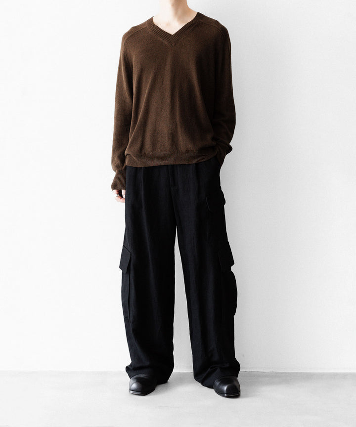CODA コーダ BROWN SHRUNKEN V-NECK PULLOVERのBROWN 公式通販サイトsession福岡セレクトショップ