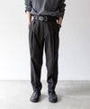 【stein】DOUBLE WIDE TROUSERS - DARK CHARCOAL