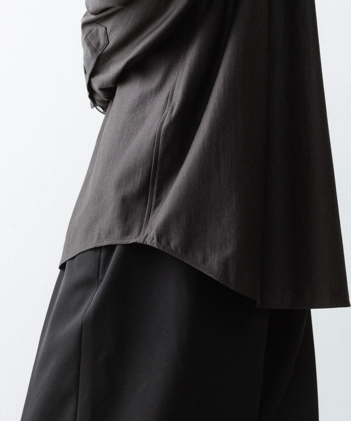 KANEMASA PHIL. カネマサフィルの36G WOOL MODEST SHIRT - BROWNの公式通販サイトsession福岡セレクトショップ