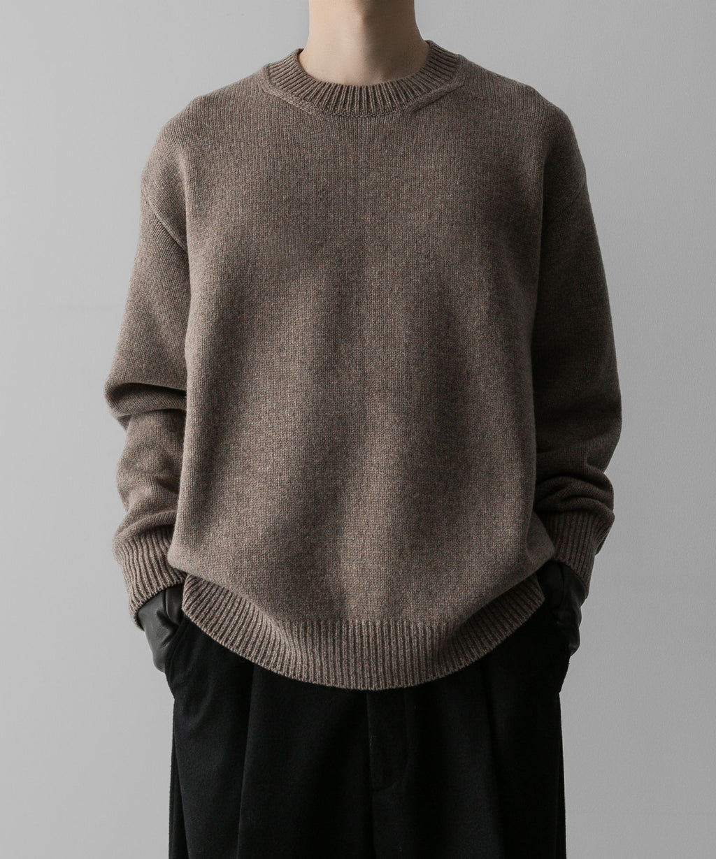 ssstein(シュタイン)の24AWコレクション EXTRA FINE WOOL WARM KNIT CREW NECK LS - TOP BEIGE 公式通販サイトsession福岡セレクトショップ