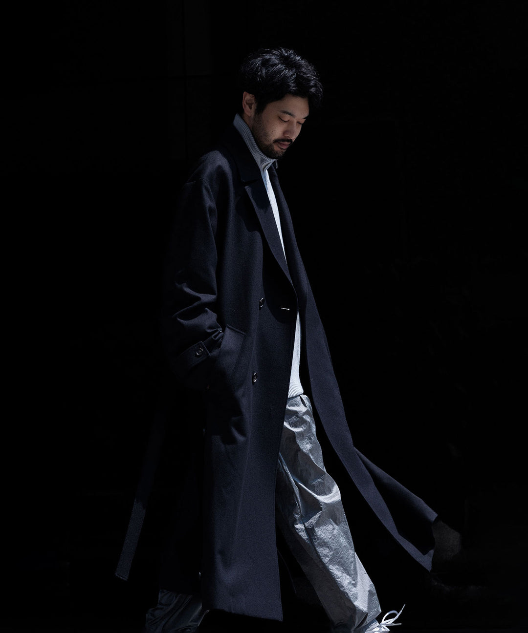 stein(シュタイン)の23AWコレクションOVERSIZED LAYERED SINGLE COATのDARK NAVY sessionセッション福岡セレクトショップ 公式通販サイト