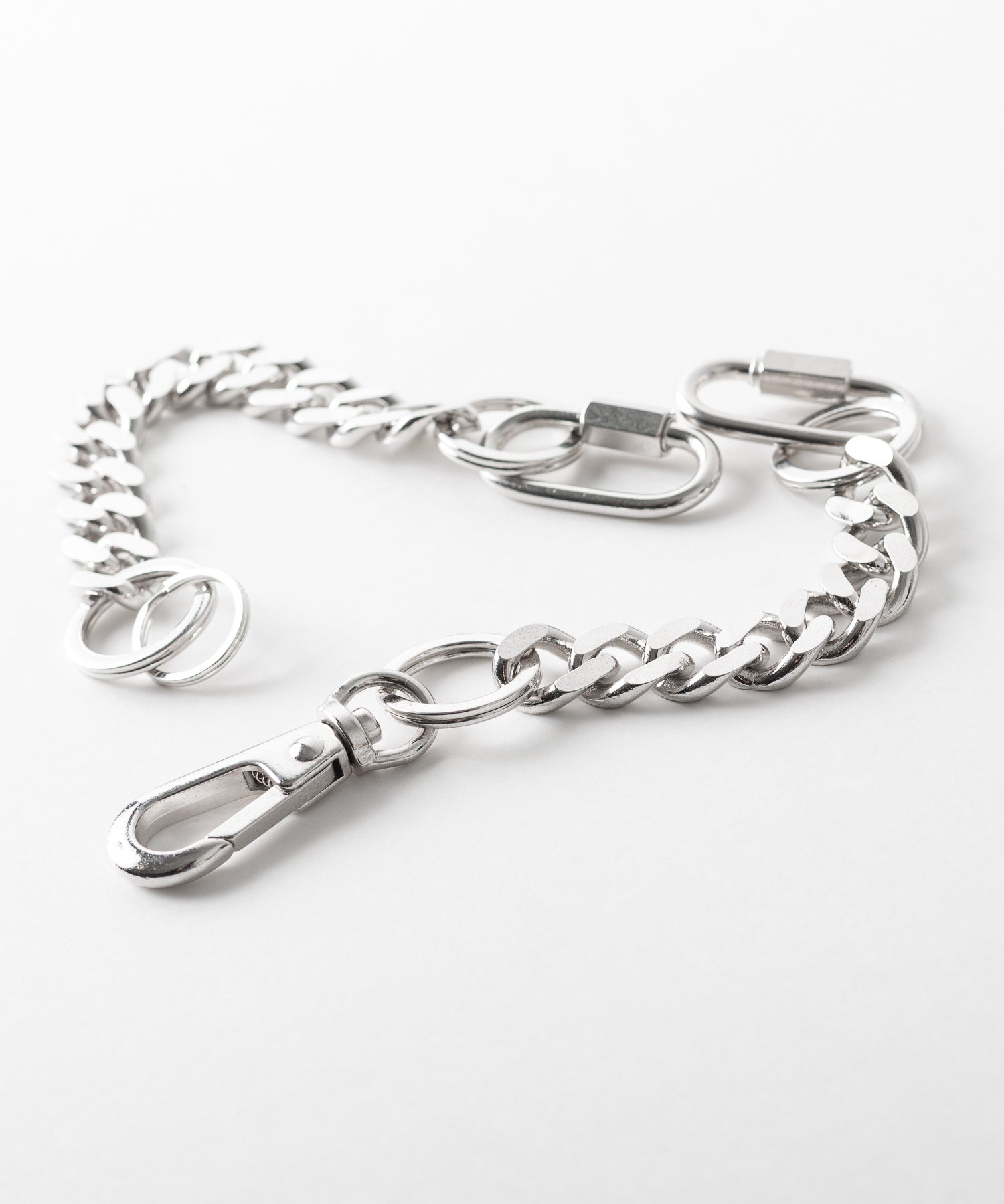 【THE OBJECT】HKG BRASS BRACELET KARABINA - SILVER