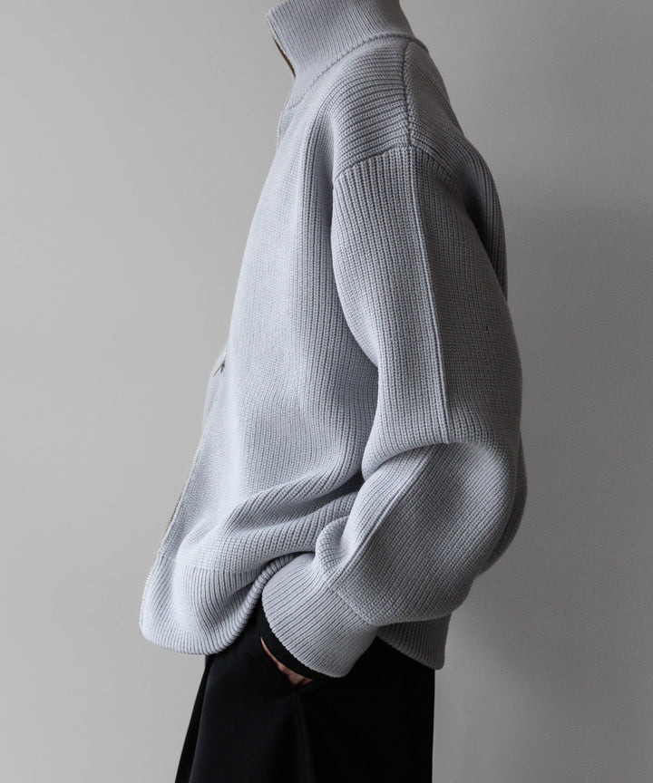 【stein】シュタイン 23AW OVERSIZED DRIVERS KNIT ZIP JACKET - OFF GREY sessionセッション福岡セレクトショップ 公式通販サイト