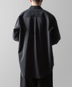 画像をギャラリービューアに読み込む, ssstein(シュタイン)の24AWコレクション SILK NYLON SKIPPER SHIRT - BLACK 公式通販サイトsession福岡セレクトショップ
