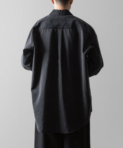 ssstein(シュタイン)の24AWコレクション SILK NYLON SKIPPER SHIRT - BLACK 公式通販サイトsession福岡セレクトショップ