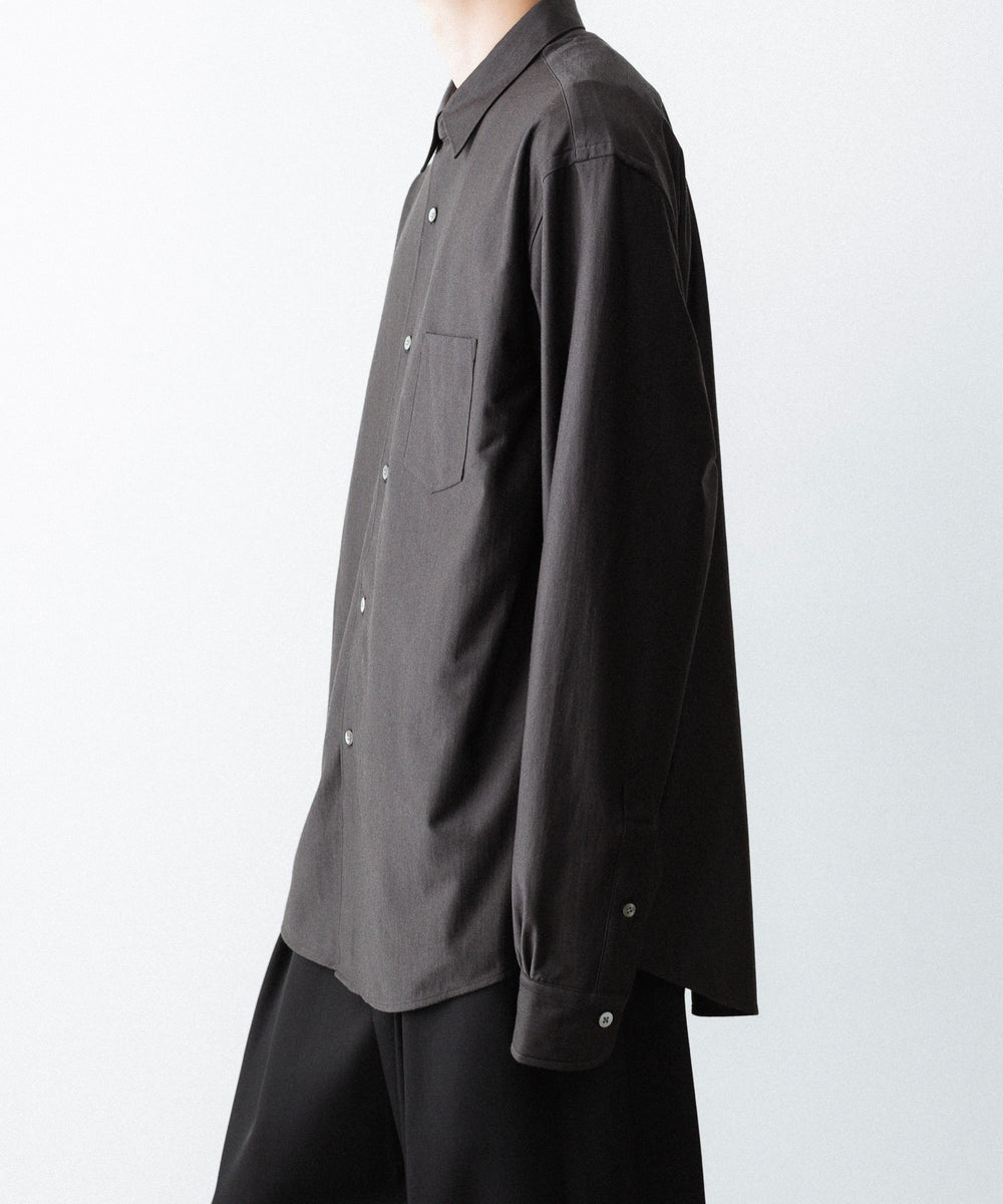 KANEMASA PHIL. カネマサフィルの36G WOOL MODEST SHIRT - BROWNの公式通販サイトsession福岡セレクトショップ