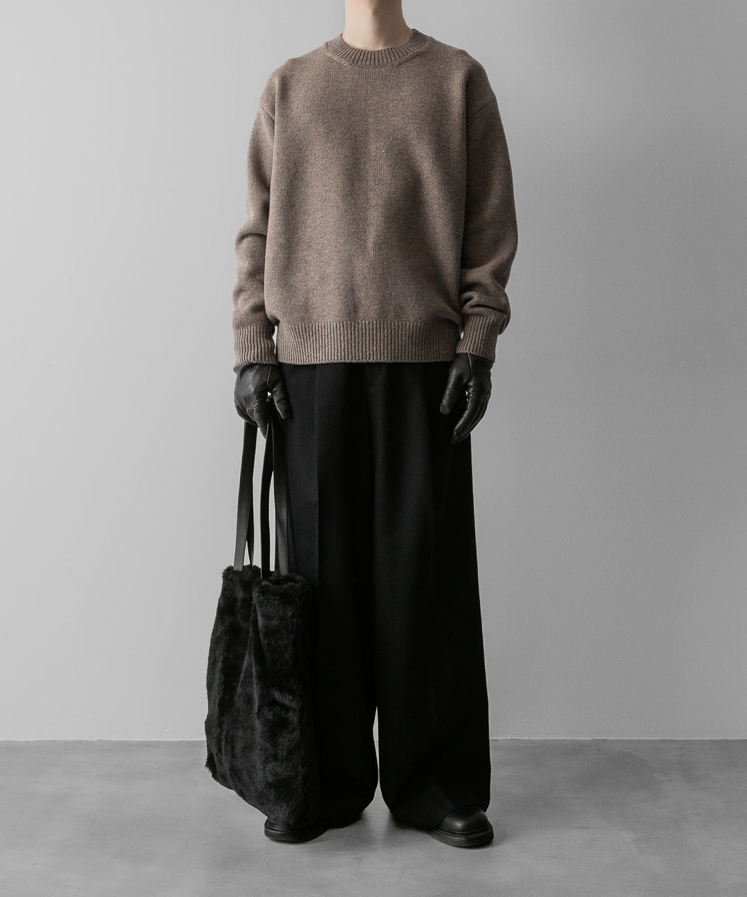 ssstein(シュタイン)の24AWコレクション EXTRA FINE WOOL WARM KNIT CREW NECK LS - TOP BEIGE 公式通販サイトsession福岡セレクトショップ