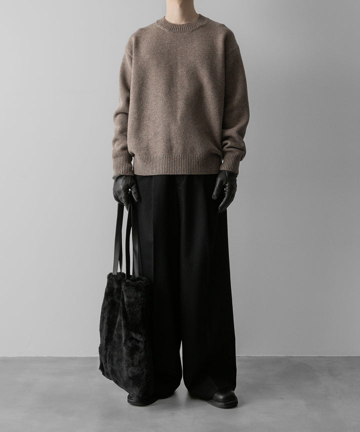 ssstein(シュタイン)の24AWコレクション EXTRA FINE WOOL WARM KNIT CREW NECK LS - TOP BEIGE 公式通販サイトsession福岡セレクトショップ