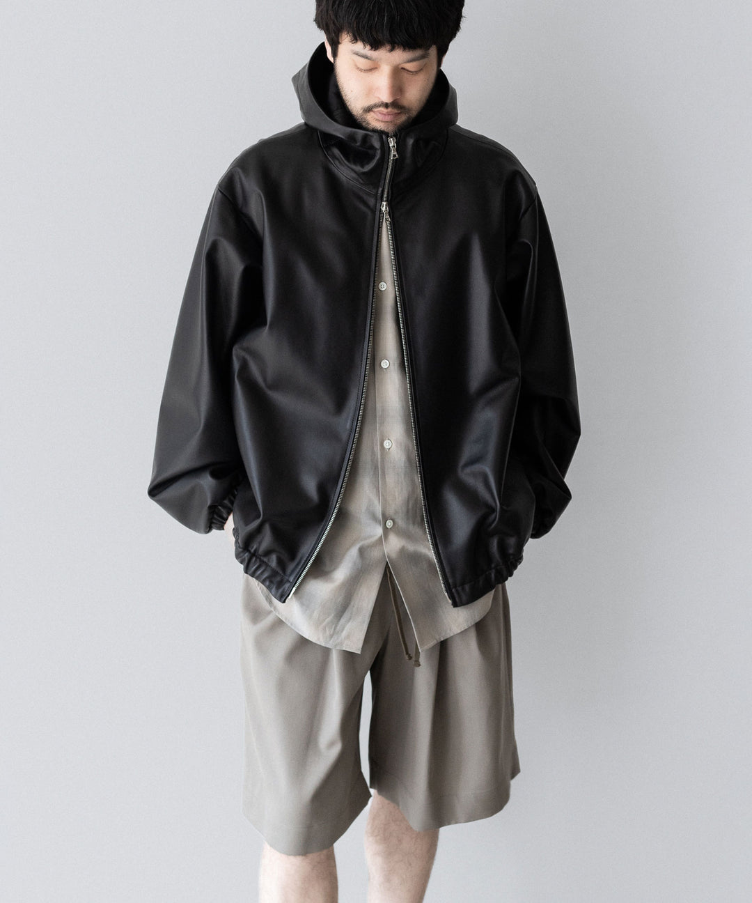 ssstein(シュタイン)のLEATHER HOODED SHORT JACKET - BLACKの公式通販サイトsession福岡セレクトショップ