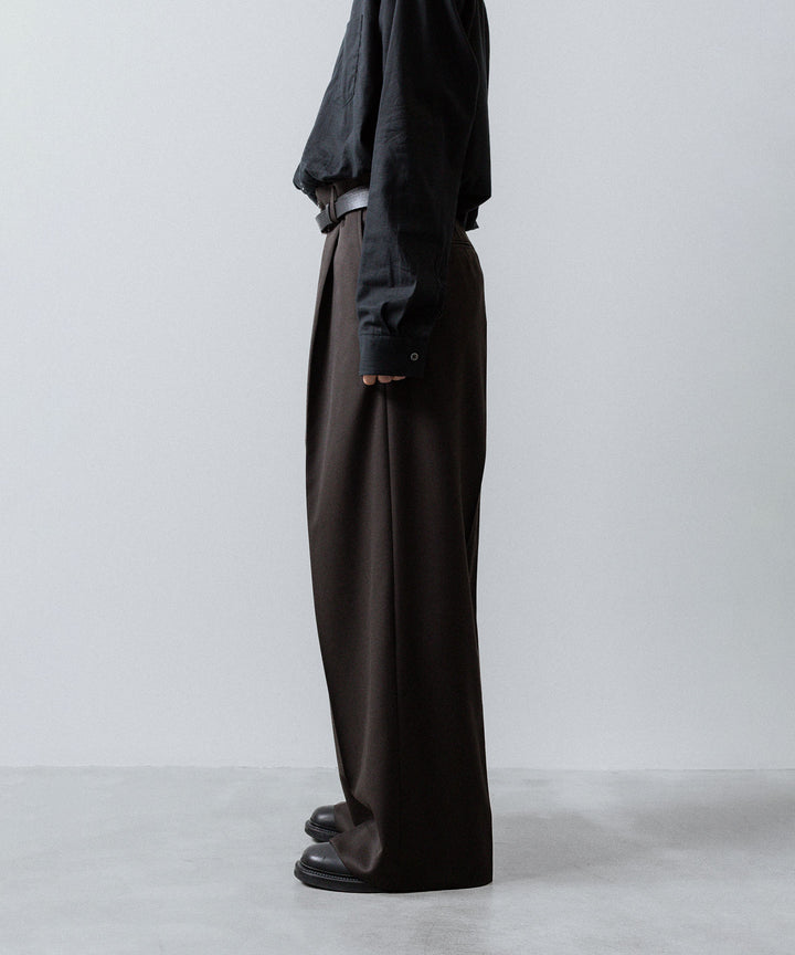 ssstein(シュタイン)のEXTRA WIDE TROUSERS (2/60 WOOL GABARDINE) - MILITARY KHAKIの公式通販サイトsession福岡セレクトショップ