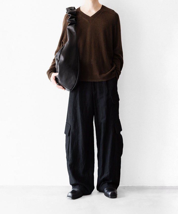 CODA コーダ BROWN SHRUNKEN V-NECK PULLOVERのBROWN 公式通販サイトsession福岡セレクトショップ