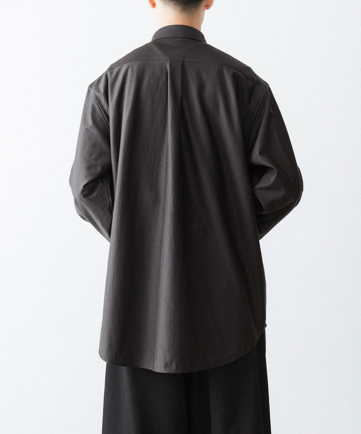 KANEMASA PHIL. カネマサフィルの36G WOOL MODEST SHIRT - BROWNの公式通販サイトsession福岡セレクトショップ