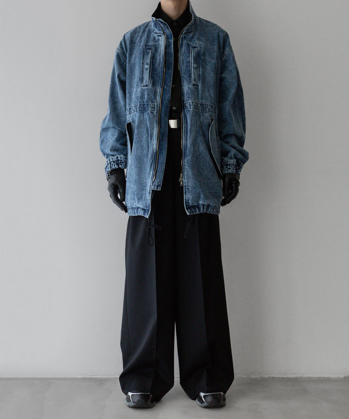 stein(シュタイン)の24SSコレクションCHEMICAL BLEACHED DENIM MODS COATのINDIGO