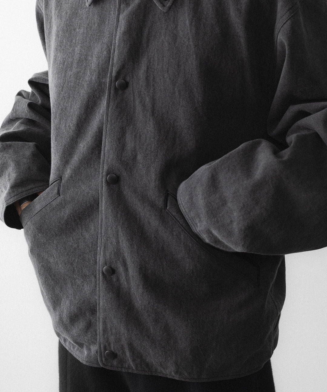 phebus フィーバスのSUMIZOME COACH JACKETのCHARCOAL 公式通販サイトsession福岡セレクトショップ