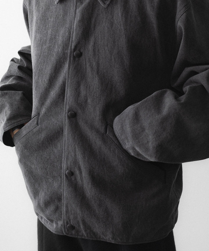 phebus フィーバスのSUMIZOME COACH JACKETのCHARCOAL 公式通販サイトsession福岡セレクトショップ