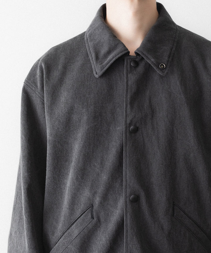 phebus フィーバスのSUMIZOME COACH JACKETのCHARCOAL 公式通販サイトsession福岡セレクトショップ