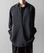 画像をギャラリービューアに読み込む, ssstein(シュタイン)の24AWコレクション SILK NYLON SKIPPER SHIRT - BLACK 公式通販サイトsession福岡セレクトショップ
