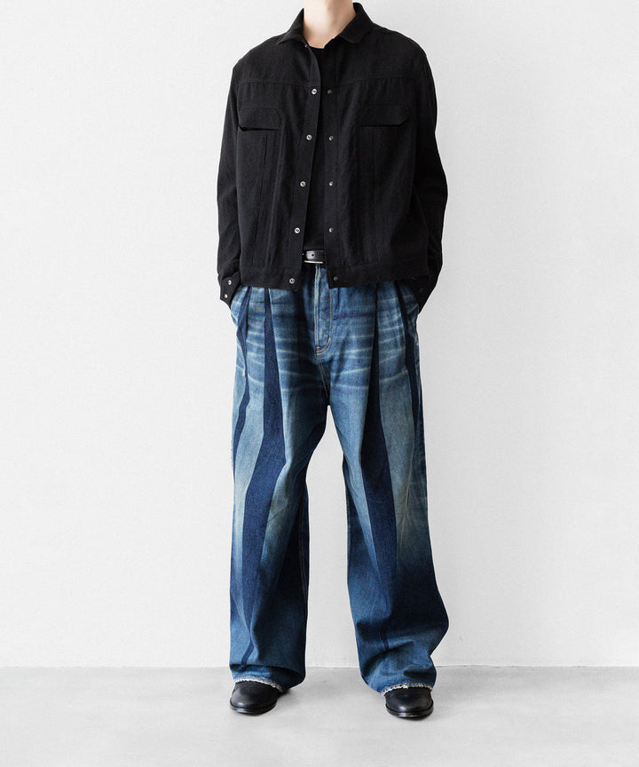 OPPOSE DUALITY オポーズデュアリティの６POCKET PANEL WOOL JACKETのBLACK公式通販サイトsession福岡セレクトショップ