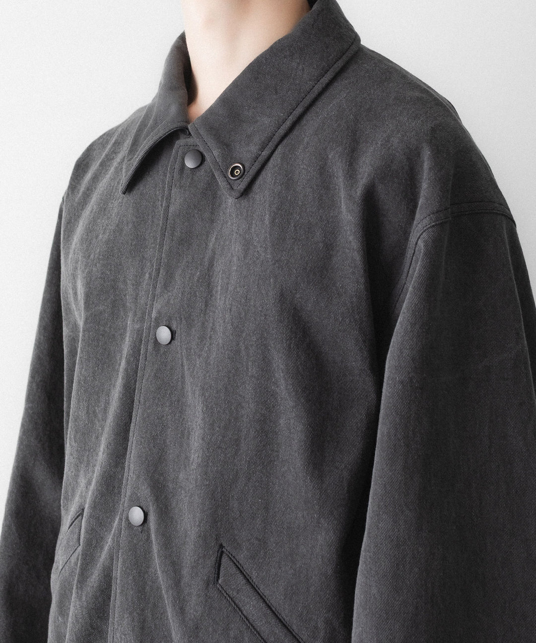 phebus フィーバスのSUMIZOME COACH JACKETのCHARCOAL 公式通販サイトsession福岡セレクトショップ