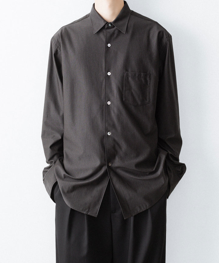 KANEMASA PHIL. カネマサフィルの36G WOOL MODEST SHIRT - BROWNの公式通販サイトsession福岡セレクトショップ