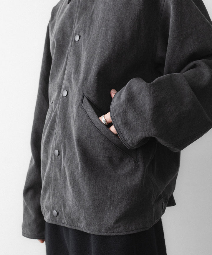phebus フィーバスのSUMIZOME COACH JACKETのCHARCOAL 公式通販サイトsession福岡セレクトショップ