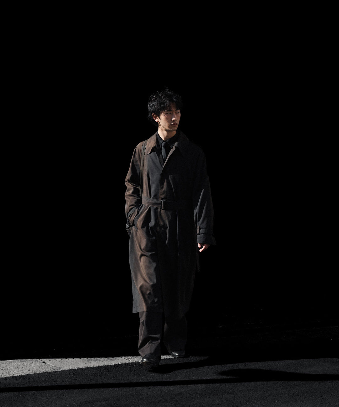 SUBLATIONS-サブレーションズのKIVULI PRINT LIGHT WEIGHT COATのDARK BROWN公式通販サイトsession福岡セレクトショップ