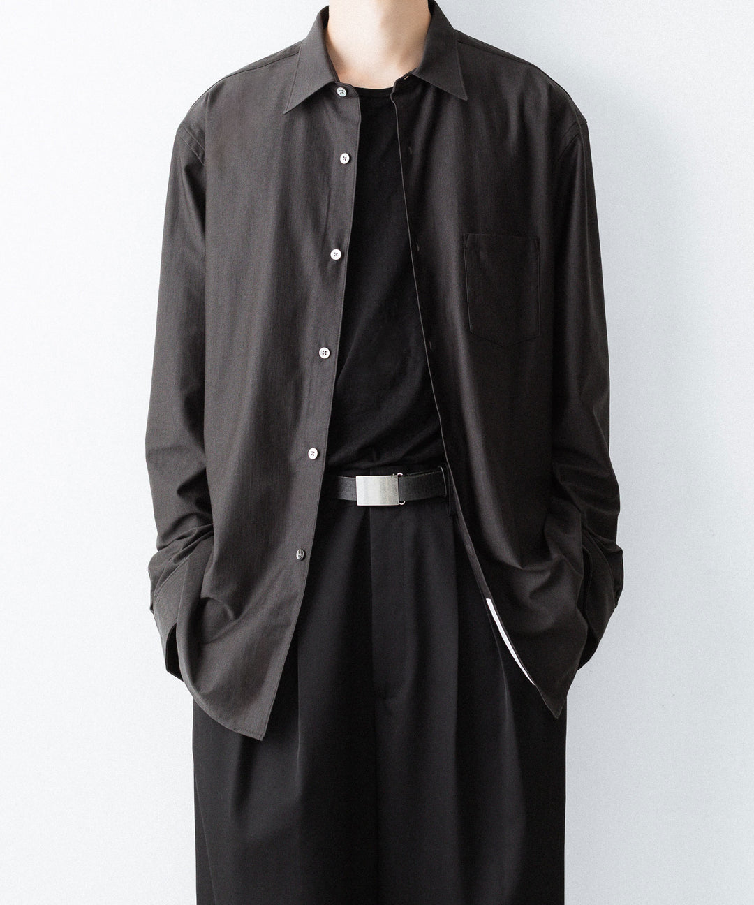 KANEMASA PHIL. カネマサフィルの36G WOOL MODEST SHIRT - BROWNの公式通販サイトsession福岡セレクトショップ