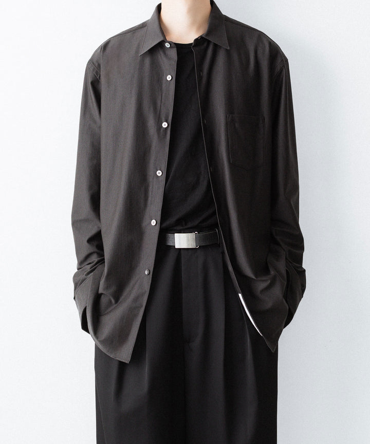 KANEMASA PHIL. カネマサフィルの36G WOOL MODEST SHIRT - BROWNの公式通販サイトsession福岡セレクトショップ
