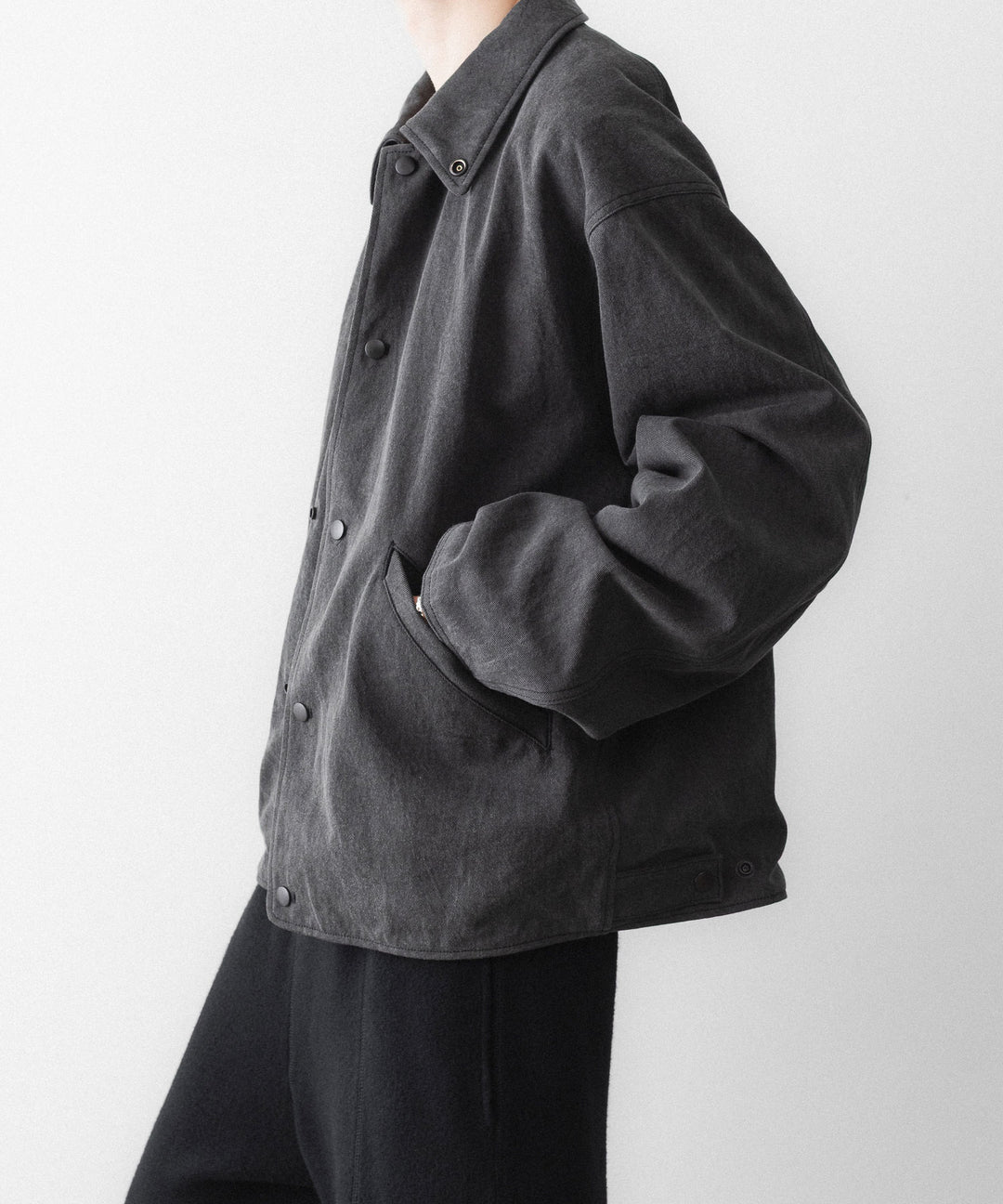 phebus フィーバスのSUMIZOME COACH JACKETのCHARCOAL 公式通販サイトsession福岡セレクトショップ