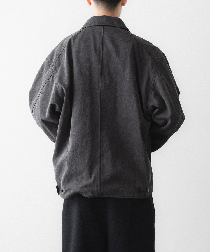 phebus フィーバスのSUMIZOME COACH JACKETのCHARCOAL 公式通販サイトsession福岡セレクトショップ