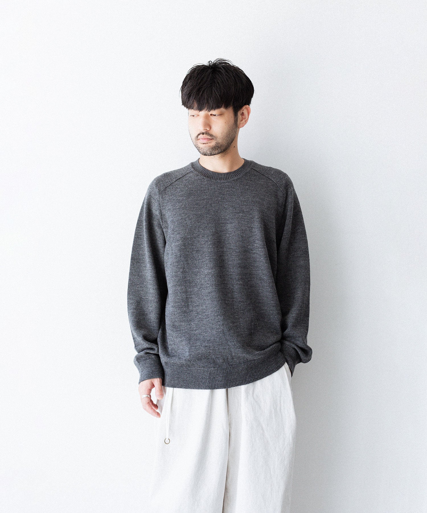 UMEDA ウメダ ニット7GG CREW NECK PULLOVER UMEDA ウメダ | 24AUTUMN WINTER COLLECTION – session