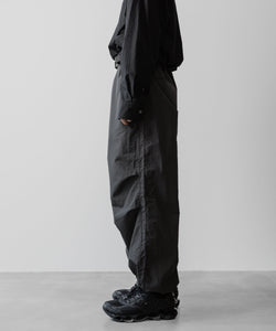 ssstein(シュタイン)の24AWコレクション NYLON TWILL CARGO EASY TROUSERS - CHARCOAL 公式通販サイトsession福岡セレクトショップ