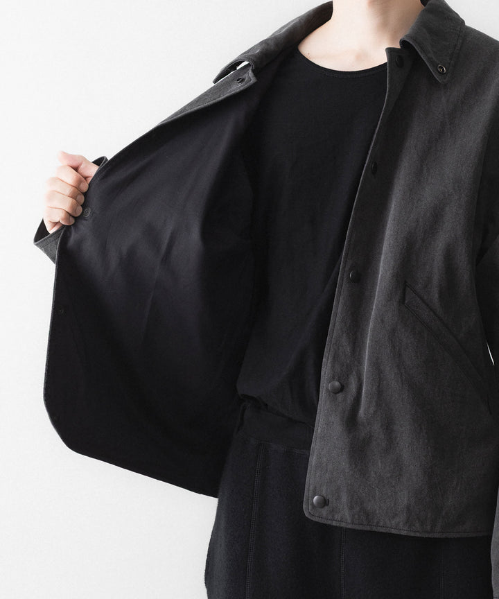 phebus フィーバスのSUMIZOME COACH JACKETのCHARCOAL 公式通販サイトsession福岡セレクトショップ