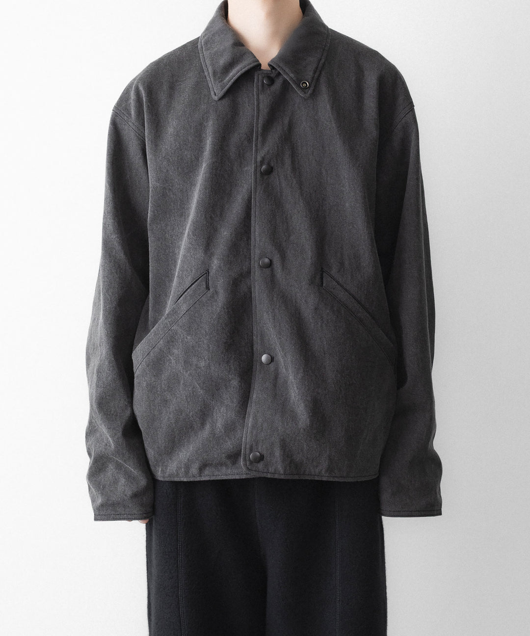 phebus フィーバスのSUMIZOME COACH JACKETのCHARCOAL 公式通販サイトsession福岡セレクトショップ