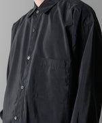 画像をギャラリービューアに読み込む, ssstein(シュタイン)の24AWコレクション SILK NYLON OVERSIZED DOWN PAT SHIRT - BLACK 公式通販サイトsession福岡セレクトショップ
