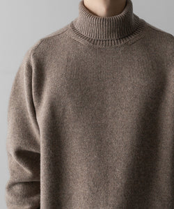 ssstein(シュタイン)の24AWコレクション EXTRA FINE WOOL WARM KNIT TURTLE NECK LS - TOP BEIGE 公式通販サイトsession福岡セレクトショップ